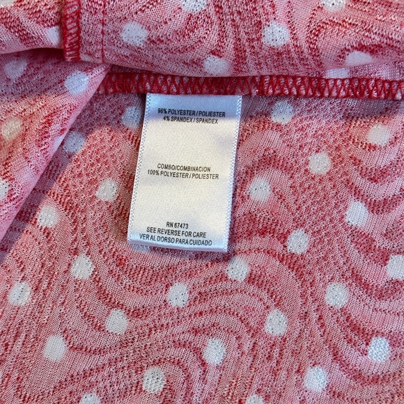 Danny and Nicole Dress Red Polka Dot Dress - Picture 3 of 5